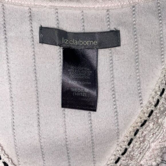 Liz Claiborne women M/L floral print tank top & shorts pajama set light pink - Picture 6 of 13